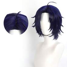 Yewell Blue Cosplay Wig Role-Playing Headgear Daily Series Japanese Cosplay Headgear Series Multi-Style Interpretation Of Cartoon Anime Suitable For Private Parties Daily Role-Playing Halloween - Navy Blue - View 2
