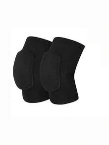 2 Packs, Thickened Dance Sponge Knee Pads, Suitable For Sports And Fitness, Kneeling, Dancing, Fitness Protection, With Shock Absorption Function, Essential Knee Pad Accessories For The Gym, Providing Knee Support And Exercise Protection. - Black - View 14
