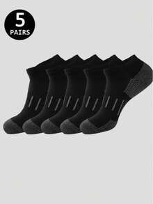 5/10/20 Pairs Men's Sports Letter Socks, Comfortable Soft Breathable Athletic Socks, Casual Running Socks - Multicolor - View 13