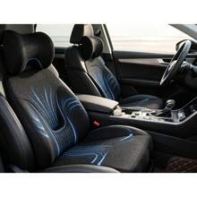 Car Neck & Lumbar Pillow - Black Mesh - View 3