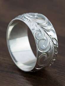 1pc Men's Charm Ring, Suitable For Party Wear, Valentine's Day Gift - 1# - View 7
