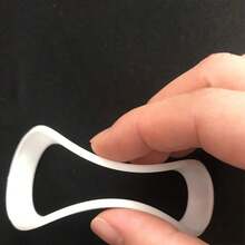5PCS Silicone Sealing Gaskets Anti-Slip White Flat Washers Leak-Proof Silicone Rings Household Pipe Fittings Silicone Pads - 81 X 62 X 2.5 mm - View 3