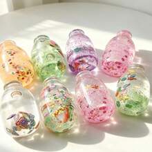 1pc Random Color Drift Bottle Soft Colorful Toy Stress Relief Bottle Christmas Halloween Easter Birthday Party Gift - Multicolor - View 2