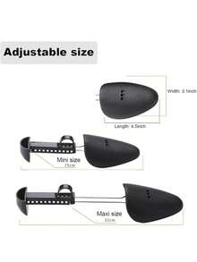 10pcs Adjustable Plastic Shoe Trees, Unisex, Suitable For Leather Shoes, Sneakers, Shoe Shape Corrector, Shoe Last, Anti-Wrinkle - Multicolor - View 3