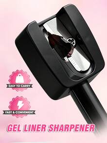 Gel Liner Sharpener,Makeup Pencil Sharpener, Plastic Lip Liner Pencil Eyeliner Sharpener, Cosmetic Manual Tools For Eyeliner(Pink),Sharpener For Makeup Pencils,Fits Small To Large Sizes,Easy To Clean,Make Up Tools - Multicolor - View 5