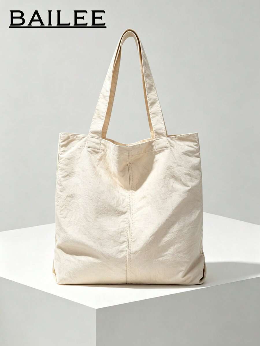 BAILEE A Casual, Simple, Solid-Colored Women's Shoulder Bag With Ample Capacity, Perfect For Carrying While Shopping Or Giving As A Gift. - Multicolor - View 1