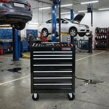 7 DRAWERS MULTIFUNCTIONAL TOOL CART WITH WHEELS-BLACK-XY739469 - Multicolor - View 10