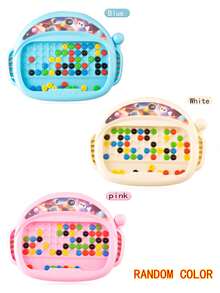 1 pieza Juguete de tablero de dibujo educativo espacial para niños, bloc de dibujo creativo DIY con accesorios de colores aleatorios - Multicolor - Ver 9
