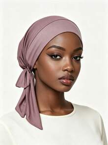 YPGVUO Multi‑Color Knotted Inner Hijab Cap, Breathable Adjustable Head Wrap For Home And Outdoor Styling, Elegant Holiday Present For Ladies - Multicolor - View 7