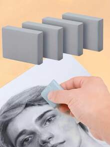 Bolígrafo resaltador de arte para bocetos de 1/4 de velocidad, borrador suave; borrador suave extraíble y deformable, borrador de arcilla; lápiz de bocetos de arte, herramienta de pintura al óleo pastel, adecuado para bocetos rápidos, pintura y borrado de detalles - Rectángulo - Ver 1