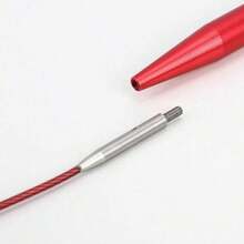 Detachable Interchangeable Circular Knitting Needles, Red Anodized Aluminum Needles With Detachable Flexible Cable (39.37inch), Smooth Rust-Resistant Circular Knitting Needles, Suitable For Scarves, Hats, Sweaters And DIY Yarn Knitting Projects - Crochet - View 4