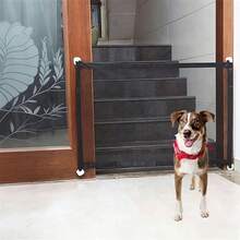 Retractable Pet Gate, Suitable For Doorways, Indoor Dog And Cat Pet Door, Adjustable Mesh Safety Barrier, No-Drill Stair Gate, Portable Pet Fence, Suitable For Home, Hallway And Door - Multicolor - View 3