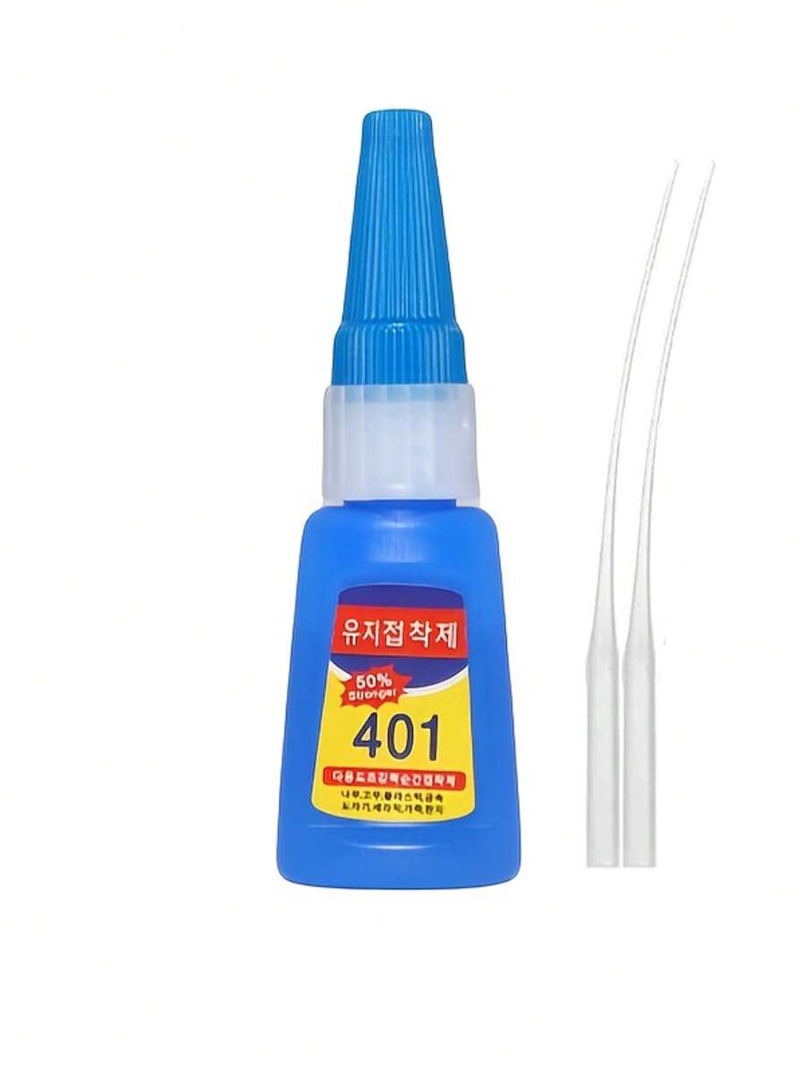 401 快乾氰基丙烯酸酯瞬間膠,適用於皮革、橡膠、木材、金屬、玻璃,強力多用途膠水 20g/1件 - 10g-1pcs - 查看 1