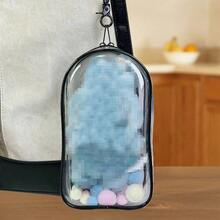 1pc Transparent Doll Storage Bag, PVC Dust-Proof Display Box, Portable Doll Carrying Bag & Backpack Charm, Large Capacity Plush Doll Storage Bag (Doll Not Included) - Multicolor - View 7