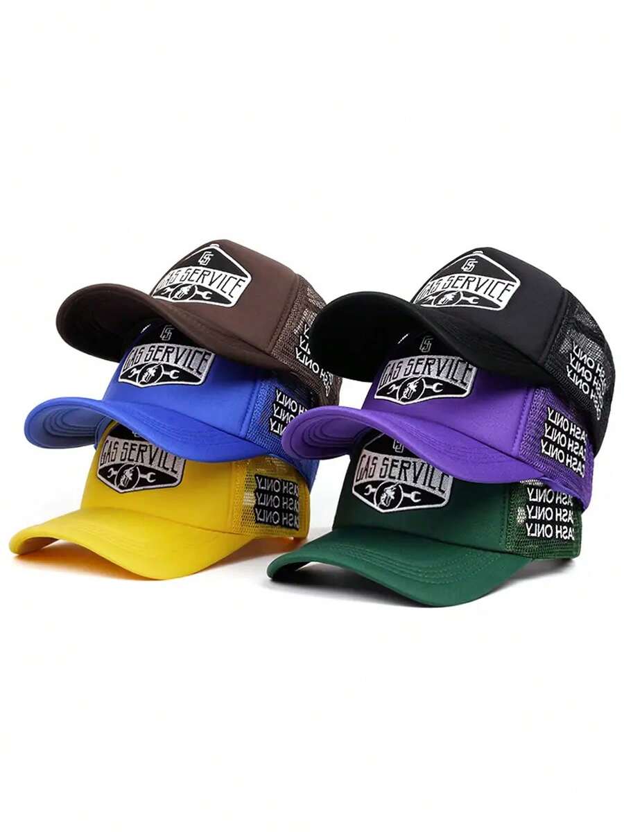2026 New Fashionable Baseball Cap Wrench Embroidered Hip Hop Hat Skateboarding Hat Daily Commuting Decoration Sunshade Hat Unisex Breathable Mesh Hat - Wrench - View 1