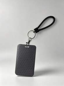 1pc Fashionable Polka Dot Print Card Holder Pendant, Bag Charm, Key Chain, Wallet, Business Bank Credit Card Holder For Men And Women - Multicolor - View 5