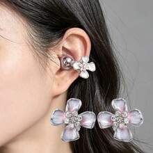 1 Pair Bluetooth Earphone Pendant, Suitable For Clip-On Earphones, Unique Ear Decoration, Shiny And Luxurious, Fade-Resistant And Secure, Suitable As Valentine's Day, Holiday And Birthday Gift, Widely Applicable - View 8