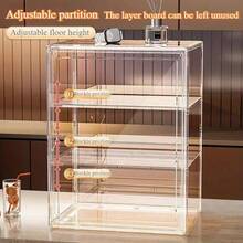 Lemari Pajangan Akrilik Transparan dengan Pintu Magnetik - Penyimpanan Dapur Anti Debu yang Dapat Ditumpuk, Cocok untuk Cangkir, Teko, dan Aksesoris Kopi - Organizer Transparan, Cocok untuk Penggunaan di Rumah atau Restoran, Lemari Pajangan Cangkir, Organizer Cangkir, Desain Modis, Penyimpanan yang Terlihat - Berbagai gaya - View 4