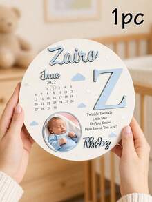Plakat Kenang-Kenangan Kelahiran Kustom, Dekorasi Pengumuman Kelahiran Bayi yang Dipersonalisasi, Plakat Kenangan Foto yang Disesuaikan, Hadiah Bayi Baru Lahir dengan Nama yang Dapat Disesuaikan, untuk Bayi Laki-laki dan Perempuan - Gaya A - View 7
