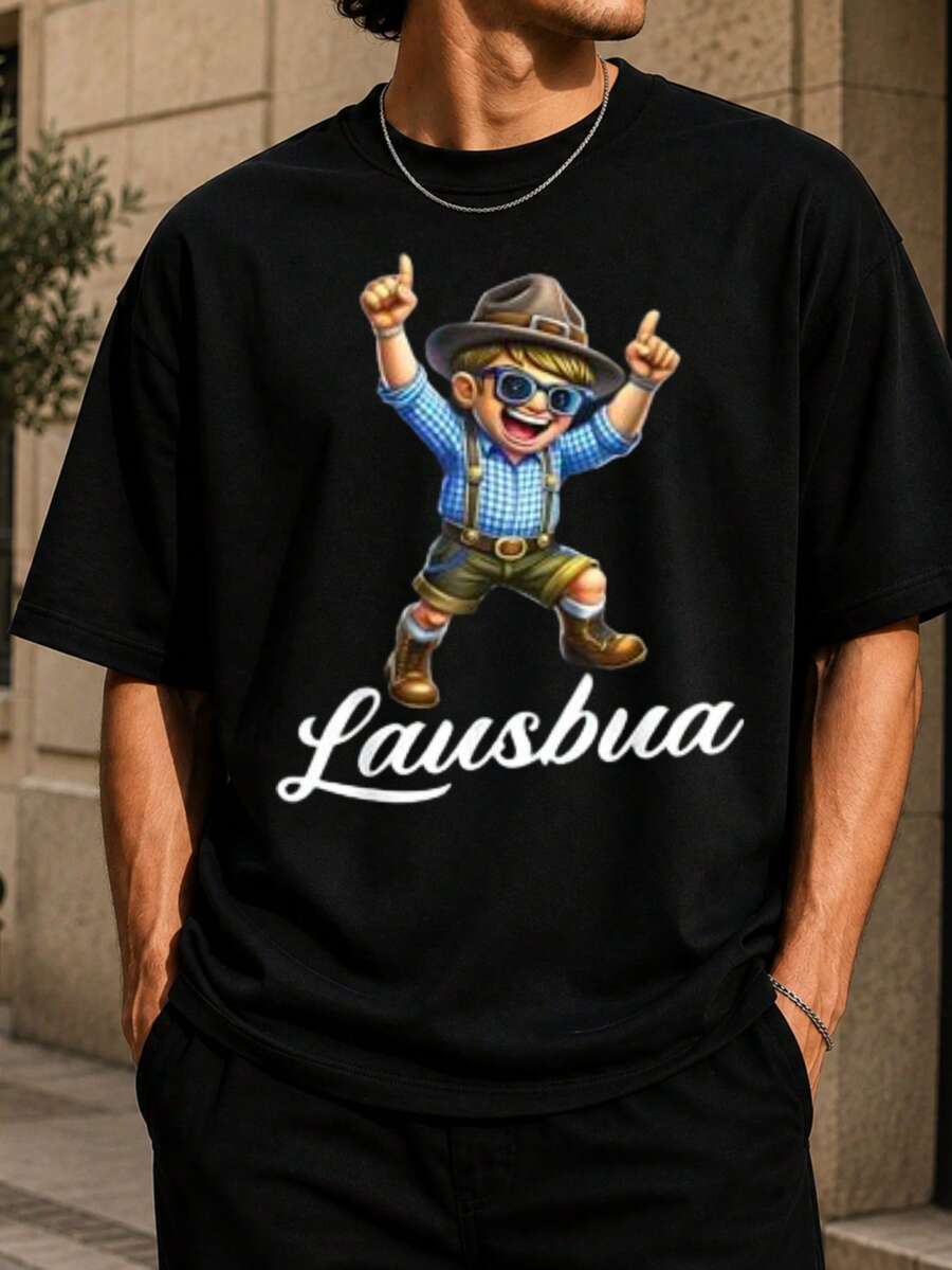 Men T-Shirts - 黑色 - 查看 1
