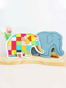 Quixorblex 4pcs Large Felt Hand Puppets, Elephant Hand Puppet, Pig Hand Puppet, Felt Storytelling Props, Montessori Teacher Supplies, Classroom Learning Teaching Aids, Interactive Role Play, Home Learning, Party Decoration - Multicolor - View 6