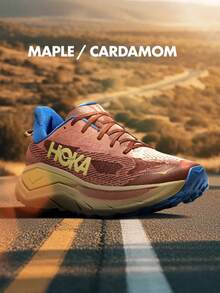 HOKA One One Challenger 8 Wide Maple Cardamon Trail Running Shoes Lightweight Sneaker - Brown - View 2