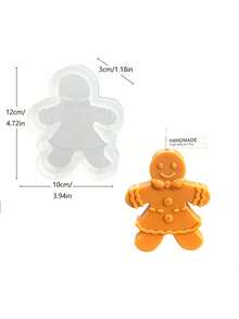 Christmas Gingerbread Man DIY Handmade Aromatherapy Plaster Multi-Function Silicone Mold - Gingerbread Man - View 9