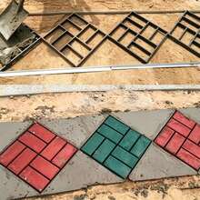 LM00017 Concrete Pavement Plastic Mold, Suitable For Yard, Garden Path, Patio, Balcony, Reusable, Durable, Easy To Demold, Outdoor Landscape Stone Mold - A - View 6
