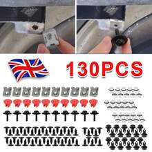 130Pcs Clips Fit  Fiesta Wheel Arch Splash Guard Shield Bumper Wing Lining - A - View 7