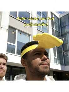 1pc Summer Slap Visor 3d Palm Summer Outdoor UV Protection Funny Hat Decoration (Adjustable), Decorations-Perfect Gift-Birthday Gift-Holiday Gift-School Gift - Multicolor - View 1