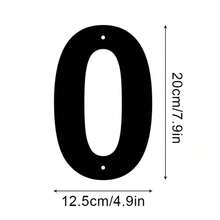 1pc 0-9 Customizable Number House Address Plate, Metal Address Sign, Durable Home Address Number Plate, Wall-Mounted Mailbox Number, Home Decor, Entrance Decor, Garden Decor, Suitable For Outdoor, Garage, Door, Mailbox Decoration, Metal Wall - Multicolor - View 12