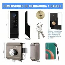 Cerradura Electrónica Inteligente Impermeable Para Puertas Exteriores Resistente A Climas - por defecto - Ver 5
