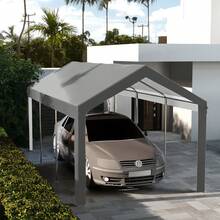 10 X 20ft Carport Roof, UV Resistant Canopy Replacement, Fits 84C-378V00 And 84C-206 Series, Dark Gray - 235.75 L X 117.25 W - View 8