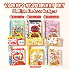 1 Set Apple Stationery Handbag Set, Student Midterm Prize, Classroom Reward, Practical Creative Stationery Set, Gift - Set - View 5