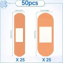 10/30/50/100/150/200pcs Self-Adhesive Wound Bandage Assortment, (72*25mm)+(72*19mm) Flexible Breathable Strips, Recommended Skin Care Strips, Suitable For Home, Office, Travel, Children And Adult Skin Care Products - View 11