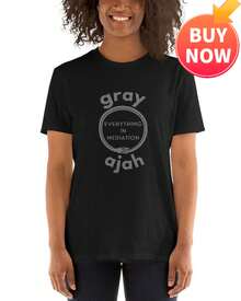 Y2K Sommer-Top im Dark Style mit Charakter-Grafikdruck, Kurzarm, lässiges Unisex-T-Shirt - Schwarz - Übersicht 1