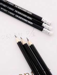 12pcs/Box Black 2B Pencils With Eraser, Student Learning And Exam Pencils, Student Stationery Pencils, Boxed 2B Pencils For Student Drawing, Writing, Exam, Hexagonal Barrel Sketching Pencils, Art Supplies, Back To School Stationery - Multicolor - View 8