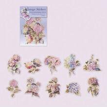 寵物植物與花卉貼紙，裝飾性黏貼標籤，剪貼簿裝飾材料，手工DIY用品，每包20張 - 彩色 - 查看 10
