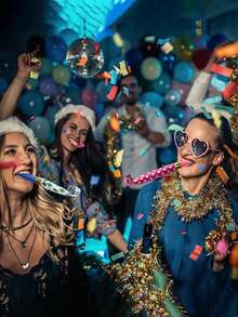 100pcs/Set Party Whistles, Colorful Sound Makers With Tassels, Suitable For Parties, Birthdays, Graduations, Easter, Valentine's Day And Other Celebrations - Multicolor - View 3