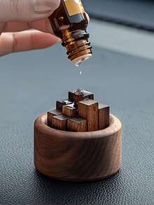 Natural Solid Wood Aromatherapy Diffuser, Wooden Diffuser Sticks, Flameless Car Fragrance Diffuser, Solid Wood Aromatherapy Decor, Suitable For Car And Home Decoration - Multicolor - View 1