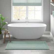 [Free Shipping] 1 PCS 24x44" 100% Cotton Tufted 3000 GSM Reversible Bath Rug Green-XY282365 - Multicolor - View 2