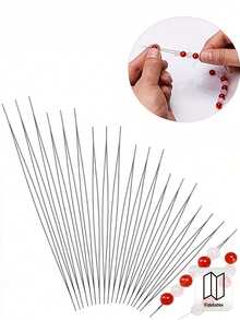 6/10/20 Piece Beading Needle Set, 6 Types Of Large Eyeball Needles, Foldable Handmade Jewelry Making Beading Needles - Multicolor - View 2