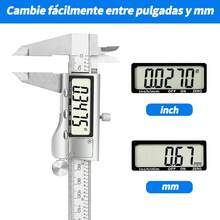 Calibrador Vernier digital profesional toda la estructura metal alta precisión uso industrial 0mm a 150mm - 1 - Ver 4