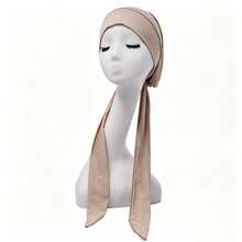 Elastic Ribbon Headscarf Hat, Tie-Up Pirate Hat, High Elasticity Solid Color Anti-Pilling Headwrap, Daily & Holiday Headpiece, Sister Matching Headscarf - Multicolor - View 2