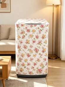 Thickened Printed Sun Protection Washing Machine Cover, Household Washing Machine Drum Cover Towel, Suitable For Washing Machine Dust Protection, Protective Cloth, Dryer Cover, Reusable Laundry Ball, Best Choice For Gifts To Friends And Family, Mother's Day Gift, Valentine's Day Gift - Multicolor - View 4