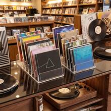 1件 CD/DVD 收納架 客廳家具光碟展示架，適合收藏與整理音樂光碟、遊戲光碟、電影 DVD，適用於居家客廳與視聽室展示，光碟收藏者收納容器 - 透明 - 查看 8