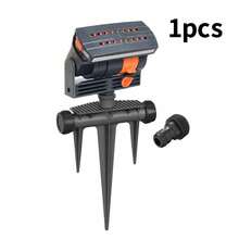 4-Way Oscillating Sprinkler With Adjustable Aluminum Riser And Pointed Base, 16 Nozzles Lawn Sprinkler, Covers Up To 4,069 Square Feet, Perfect For Watering Plants Of Different Heights - A - View 12