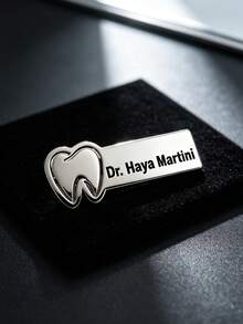 Alfiler de nombre de diente personalizado, Broche de nombre de diente personalizado, Joyería personalizada, Perfecto para uso diario o ocasiones especiales - Multicolor - Ver 2
