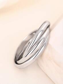 1pc Fashionable Ring Women's Wedding Anniversary Accessory Gift - 1# - View 6