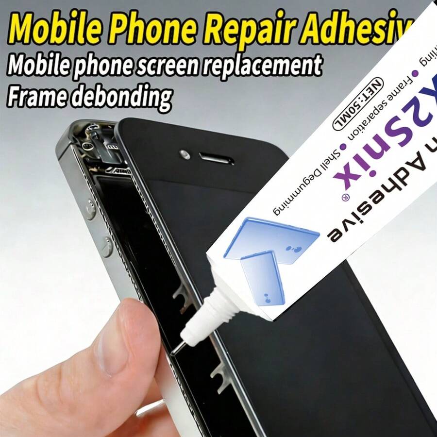 Screen Adhesive, DIY Glue, Phone Repair Glue For Fixing Edges, Back Covers, LCD Screens, Cracks, Screen Replacement, Strong Universal Adhesive For Handcrafted Items, Powerful Bonding Agent For Repairing Tablet Frames/Jewelry/Leather, Jewelry Glue